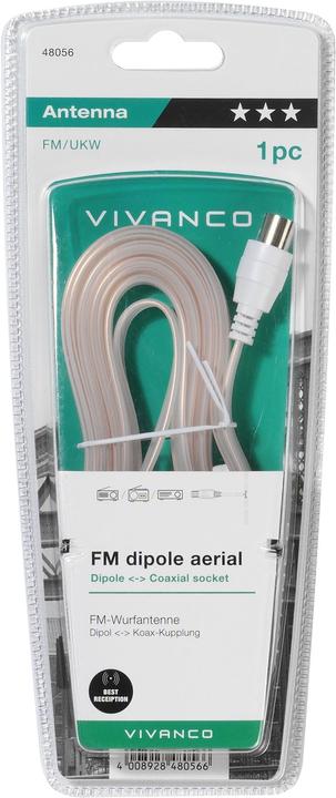 Actual product image Vivanco VHF antenna (Antenna cable)