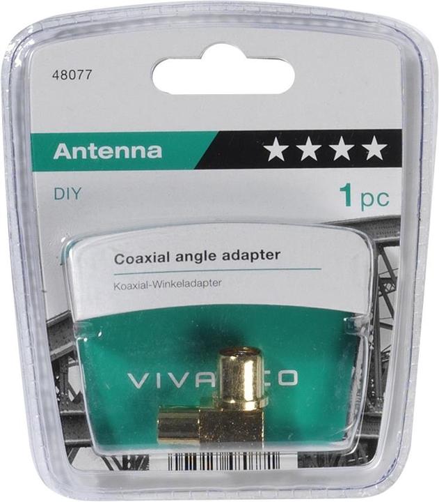 Produktbild Vivanco Koaxial Winkeladapter (Stecker und Verbinder)