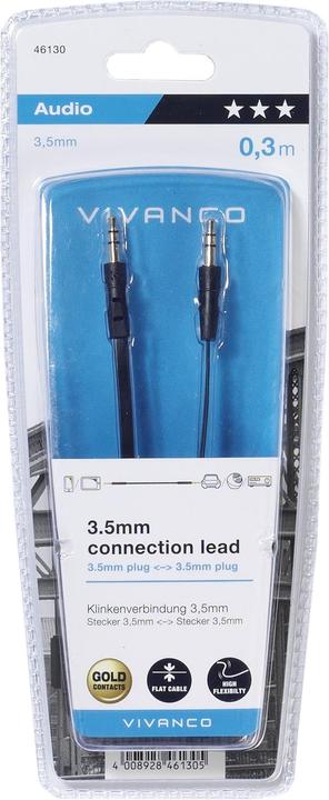 Immagine prodotto Vivanco Presa da 3,5 mm - Presa da 3,5 mm (0.30 m, Connettore da 3,5 mm (AUX))