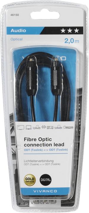 Image du produit Vivanco Câble à fibres optiques (2 m, Optique)
