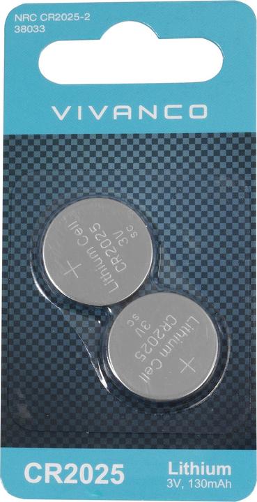 Immagine prodotto Vivanco NRC CR2025-2 (2 pz., CR2025, 130 mAh)