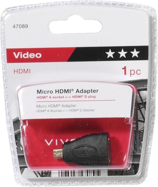 Immagine prodotto Vivanco Adattatore video (Micro HDMI, 1.15 cm)