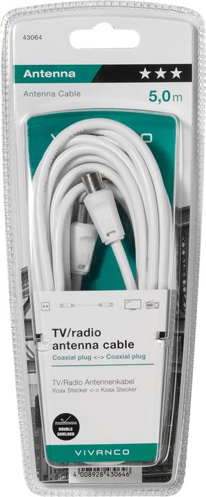Immagine prodotto Vivanco Spina coassiale (50 dB, Cavi antenna)