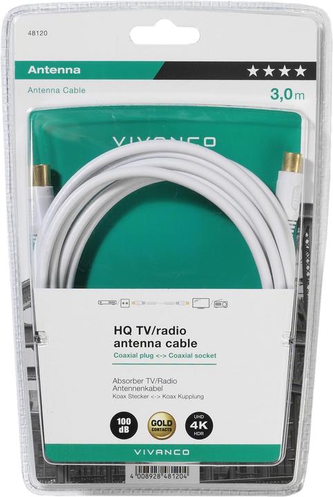 Actual product image Vivanco ferrite (100 dB, Antenna cable)