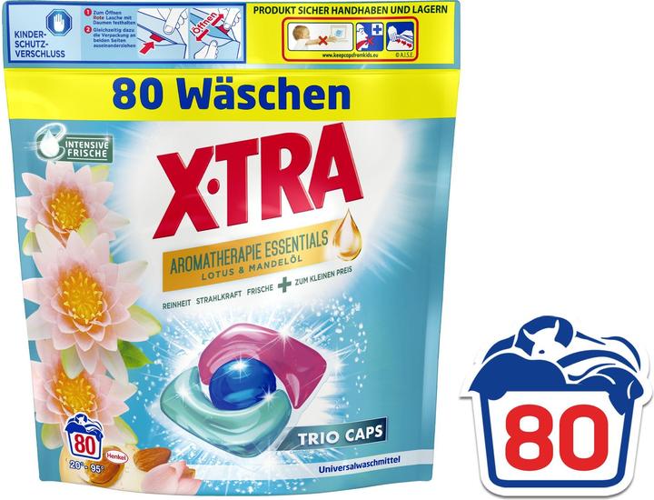 Image du produit X-TRA Trio-Caps Universal (80 Cycles de lavage, Capsules)