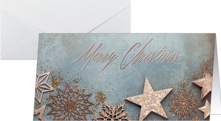 Immagine prodotto Sigel 10 biglietti di Natale Natale glamour DIN lungo (10 pz.)