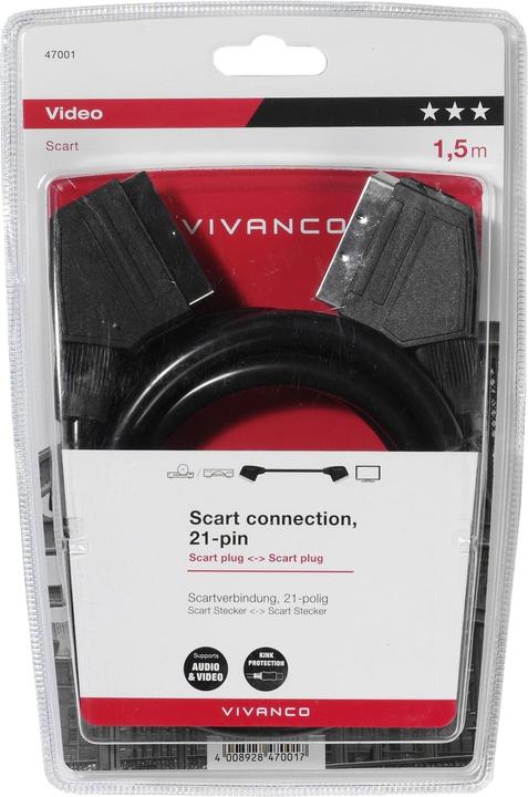 Actual product image Vivanco Scart — Scart (1.50 m, Scart)