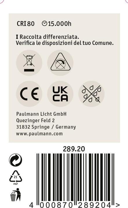 Actual product image Paulmann LED Drop Filament E27 (E27, 4.80 W, 470 lm, 1 x, F)