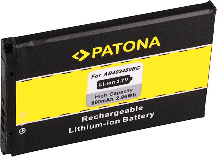 Immagine prodotto Patona Batteria (Accumulatore di carica elettrica, Samsung E2510, Samsung E2550, Samsung M3510, Samsung M3510 Beat, Samsung S3500, Samsung S3500i, Samsung S5050 AllureS, Samsung S3550 Shark 3, Samsung S5510, SGH-D610, SGH-E590, SGH-E790, SGH-S720i)