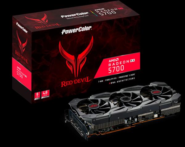 Actual product image Powercolor Radeon RX 5700 Red Devil (8 GB)