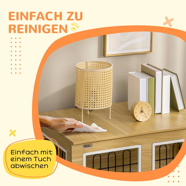 Produktbild PawHut Hundekäfig mit abschliessbaren Türen (Hundezwinger)