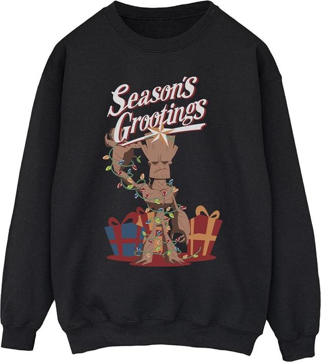 Actual product image Mens Comics Groot Season's Grootings Sweatshirt (XL)