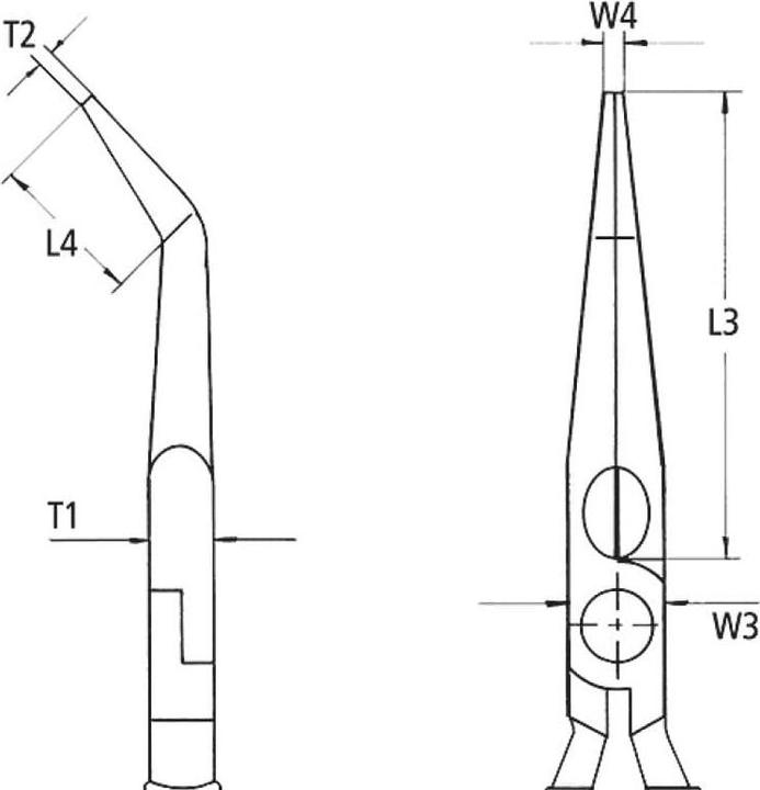Actual product image Knipex Snipe Nose Side Cutting Pliers (200 mm)