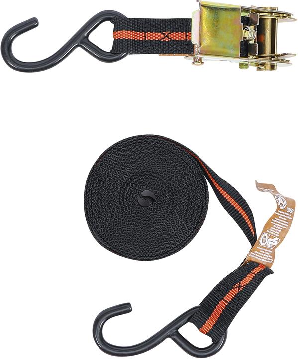 Immagine prodotto BGS Cinghia di tensionamento a cricchetto con 2 ganci pesanti 5 m x 24 mm
