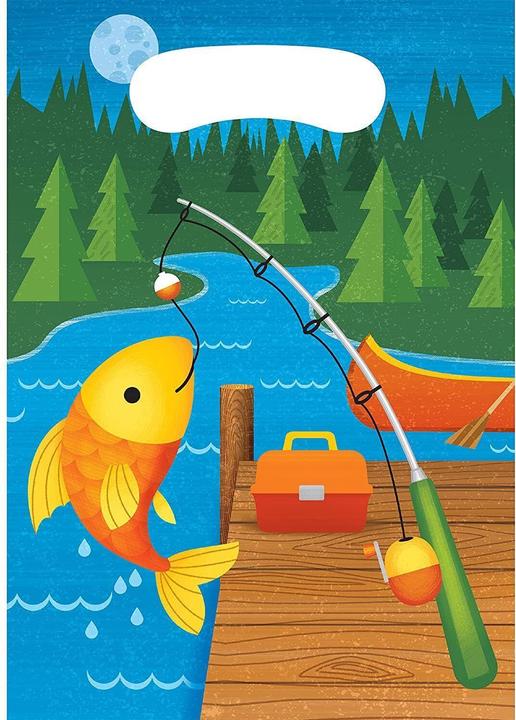 Actual product image Creative Converting Camping Party Bags (Pack of 8)