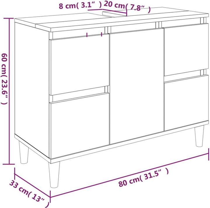 Immagine prodotto VidaXL Calandra (80 x 33 x 60 cm)