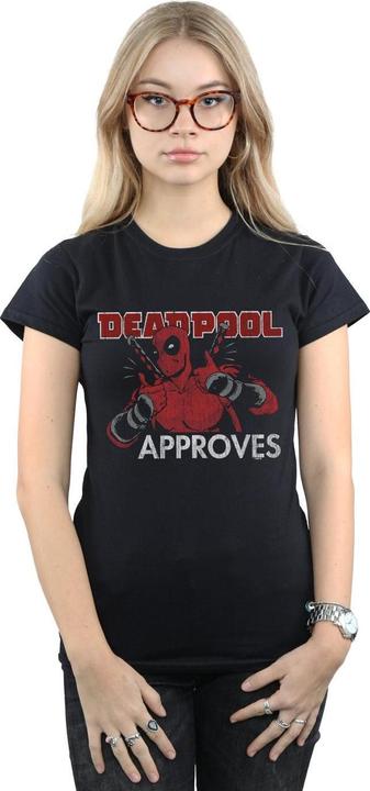 Actual product image Womens/Ladies Deadpool Approves Cotton T-Shirt (M)