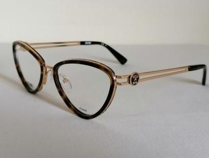 Immagine prodotto Moschino MOS585-086 Occhiali da vista firmati Montature per occhiali di moda Avana/Oro 54mm