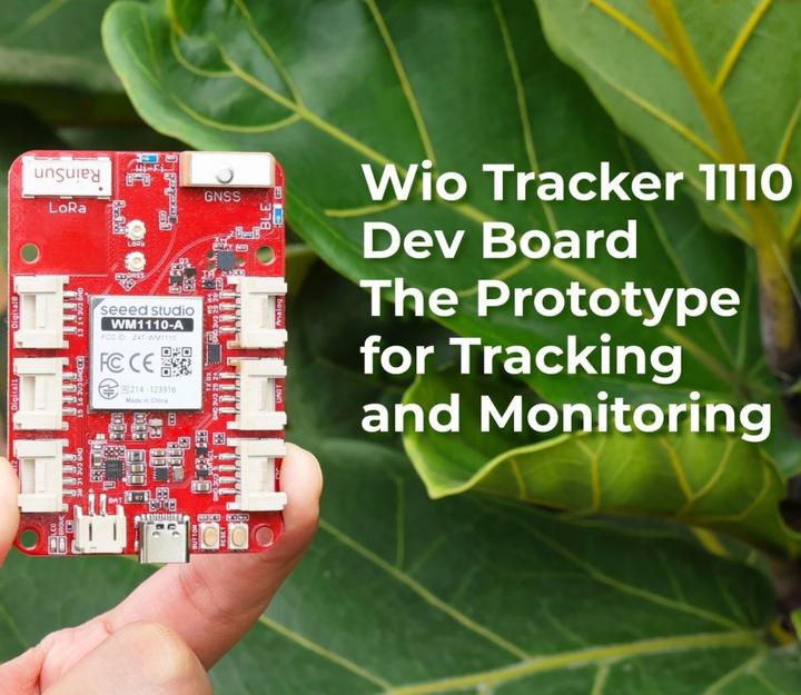 Actual product image Seeed Studio Wio LoraWAN GPS Tracker 1110 Dev Board