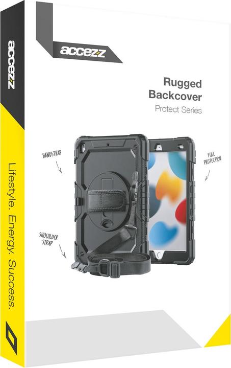 Produktbild Accezz Rugged Backcover met schouderstrap iPad Air 3 (2019) / Pro 10.5 (2017) - Zwart (iPad Pro 10.5, iPad Air 10.5)