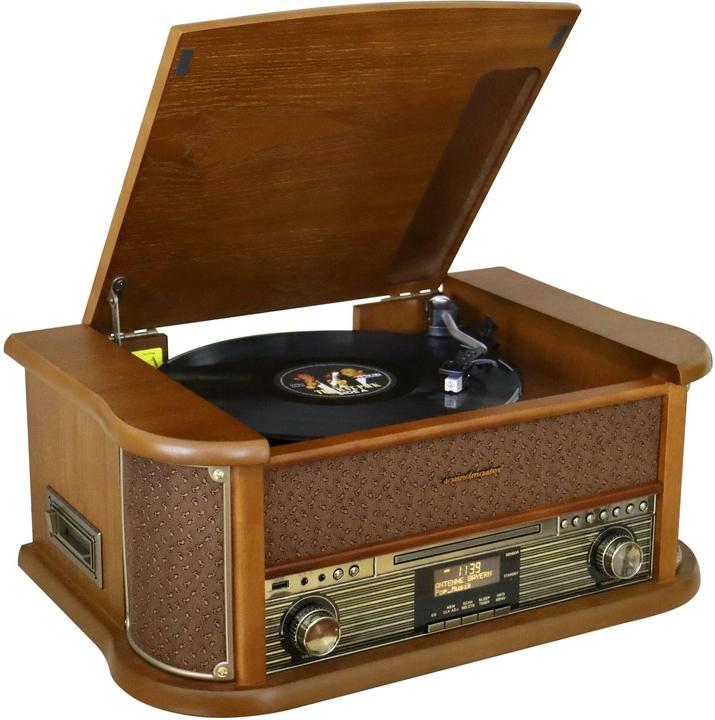 Actual product image Soundmaster NR566BR (Record player, Bluetooth, CD player, 2x 5 W)