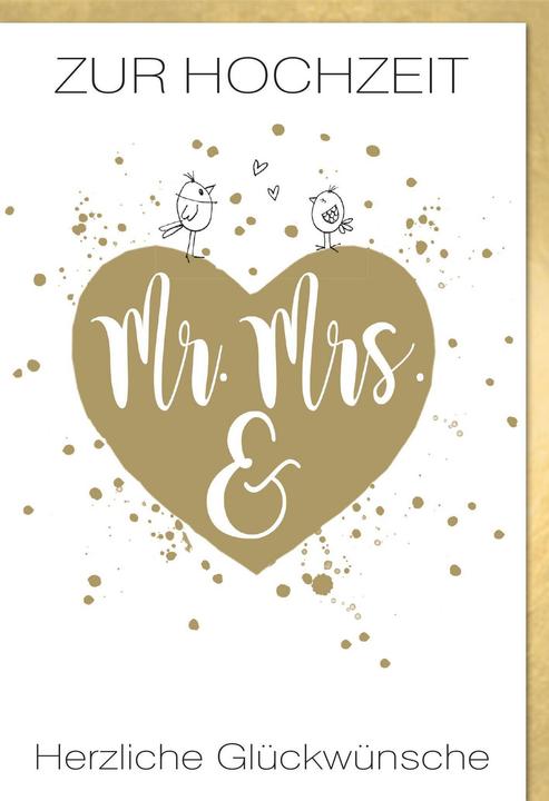 Image du produit Braun + Company Carte de mariage (1 pcs)
