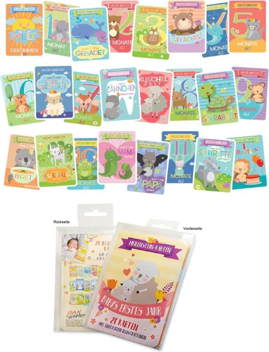 Produktbild Braun + Company Pack Meilenstein Karten (24 Stk.)