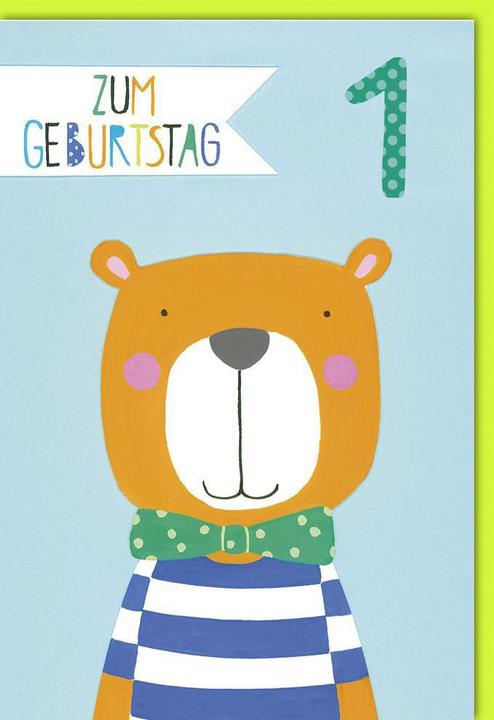 Actual product image Braun + Company Children's birthday card (1 pcs.)