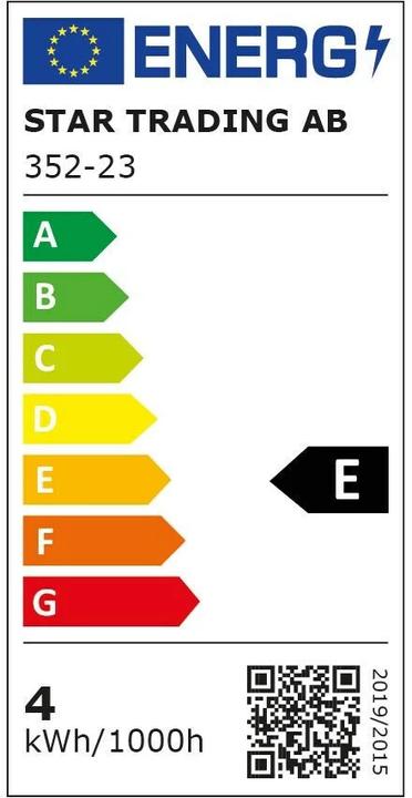 Etichetta energetica Star Trading Filamento (E27, 4 W, 400 lm, 1 x, E)