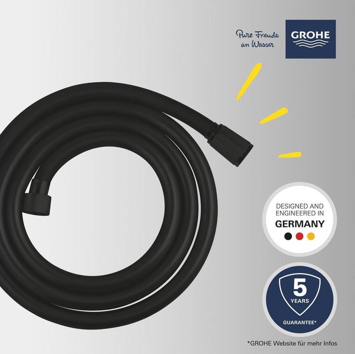 Produktbild Grohe Vitalio Flex QuickFix Brauseschlauch, 1750mm, universal, mattschwarz (175 cm)