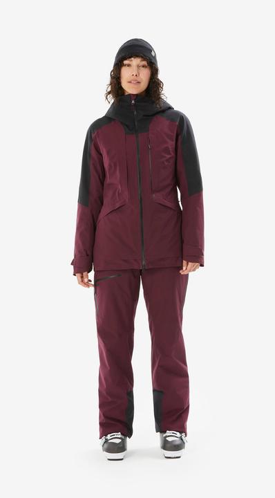 Immagine prodotto Wedze Pantaloni da sci da donna caldi e traspiranti Donna - 500 rosso bordeaux (44)