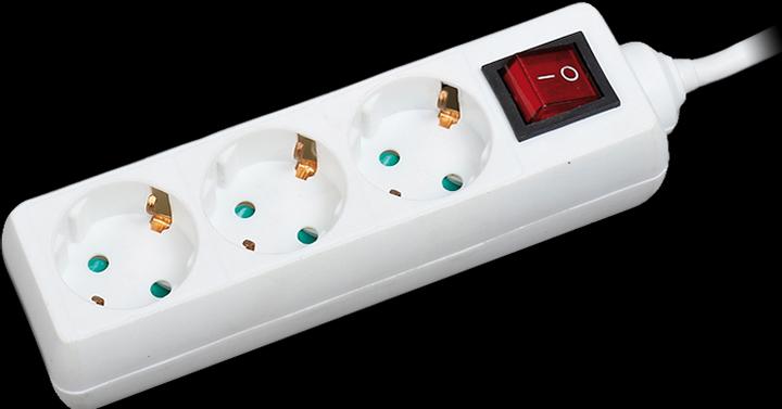 Image du produit LogiLink bandeau de prises (3 x, CEE 7/3, 1.40 m)