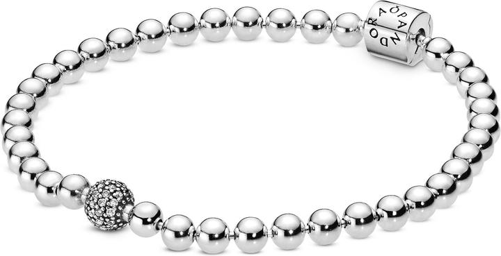 Pandora Armband Beads & Pavé (17 cm, Silber 925)