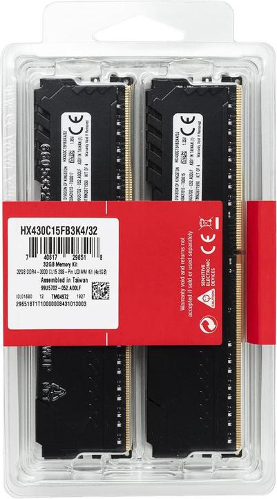 Produktbild HyperX Fury (4 x 8GB, 2666 MHz, DDR4-RAM, DIMM)