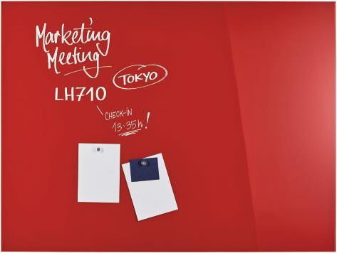 Actual product image Magnetoplan MAGNETOP. Design Glassboard 2000x1000mm 13409006 intense red (2000 x 1000 mm)