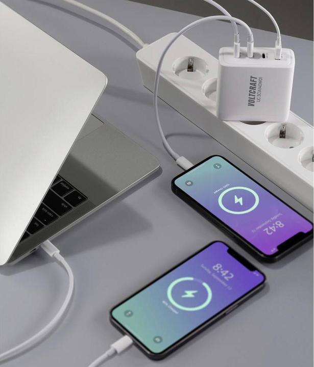Actual product image Voltcraft UC-3C1A140W01 USB charger 140 W socket Output current (max.) 5 A U (140 W)