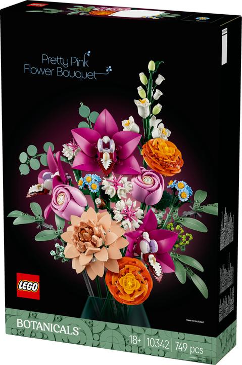 Image du produit LEGO Schöner Rosafarbener Blumenstrauss (10342, LEGO Botanical, LEGO Icons)