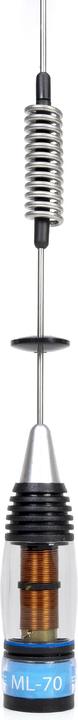 Immagine prodotto PNI Antenna CB ML70, lunghezza 70 cm, 26-30 MHz, 200 W, magnete 145 mm incluso nella fornitura