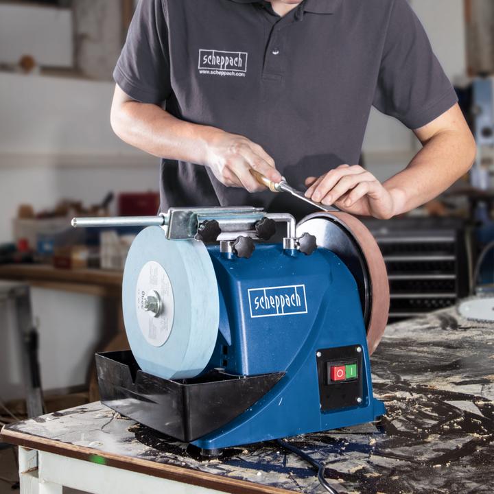 Actual product image Scheppach TIGER 2000S Wet Grinding System 230V 50Hz 120W (Wet sander, 120 W)