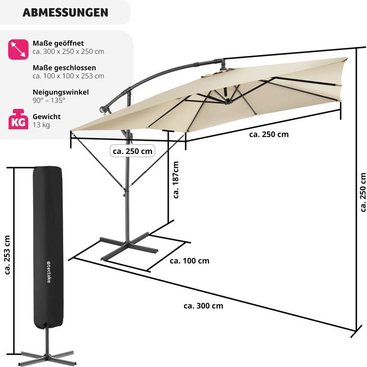 Actual product image tectake Apollon (2.50 m)