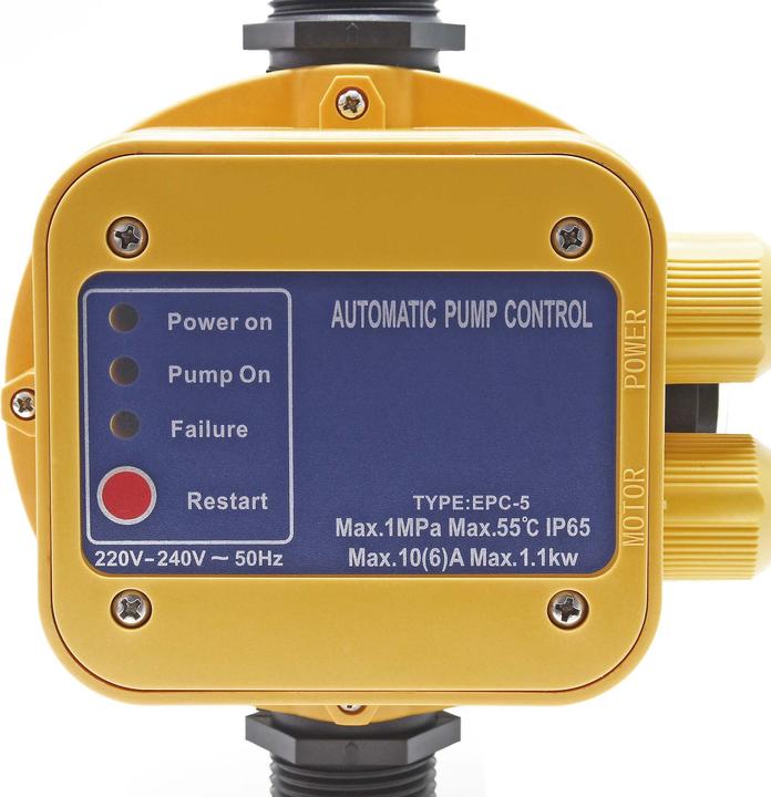 Produktbild Wiltec Druckschalter EPC-5 230V 1-phasig Pumpensteuerung Hauswasserwerk (Hauswasserpumpe)