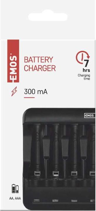 Immagine prodotto Emos Caricabatterie BCN-40 (1 pz., AAA, Caricabatterie senza batteria)
