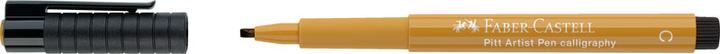 Actual product image Faber-Castell Ink pens Pitt Artist Pen Calligraphy 8 colours (Blue, Black, Brown, Green, White, Yellow, Rose, 8 x)