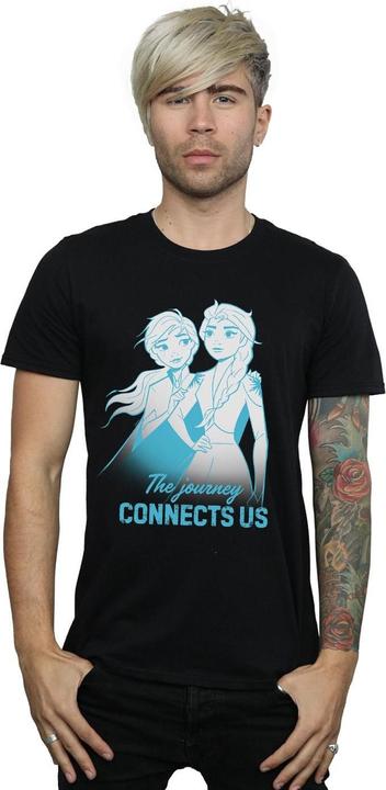 Immagine prodotto Disney Frozen 2 Elsa and Anna The Journey Connects Us Maglietta Uomo (L)