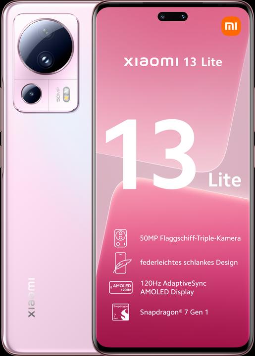 Image du produit Xiaomi 13 Lite (128 Go, Pink, 6.55", Double SIM, 50 Mpx, 5G)