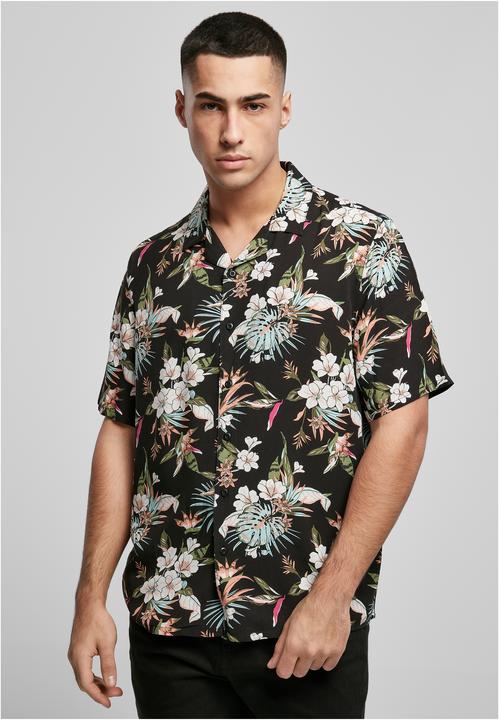 Actual product image Urban Classics Viscose AOP Resort Shirt (M)