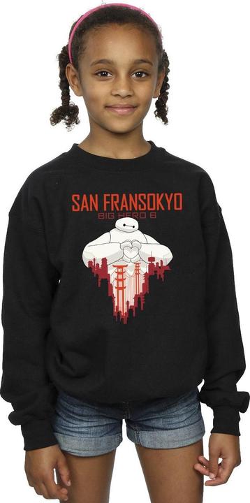 Immagine prodotto Disney Big Hero 6 Baymax San Fransokyo Heart Felpa Ragazze (140, 146)