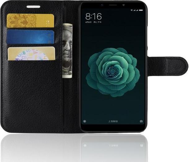 Actual product image MU Classic Litchi Leather Bookcover Series (Xiaomi Mi A2 Lite?)