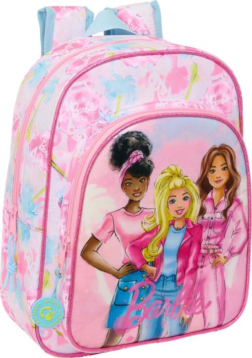 Image du produit Barbie Schulrucksack Painterly Rosa Himmelsblau 26 x 34 x 11 cm