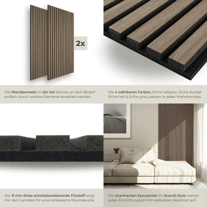 Actual product image tectake Set of 2 acoustic panels Sonic Wall (2 pcs.)